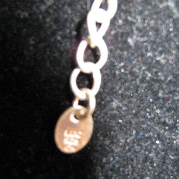 Preppy Turquoise  Natural Nugget 5 Stand Choker with Sterling Silver Clasp - Picture 4 of 5